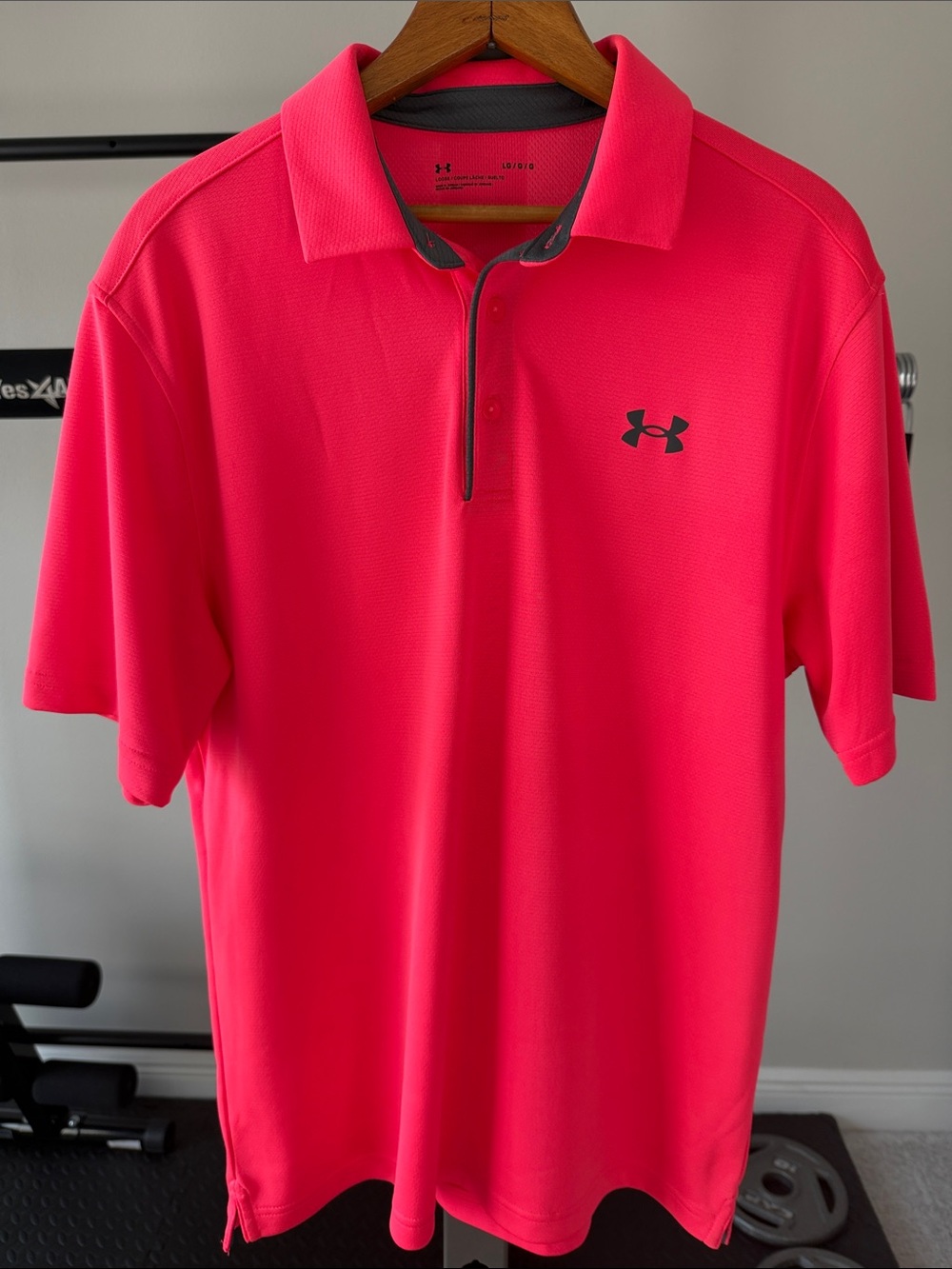 Under Armour Men’s Neon Pink Performance Polo